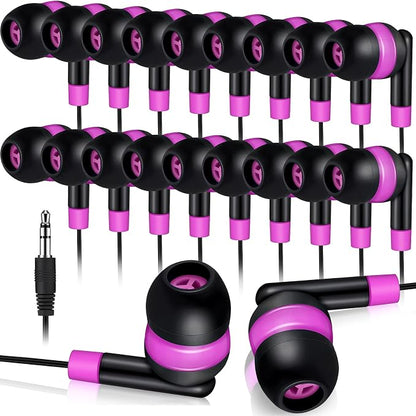 Kanayu 100 Pack Wired Earbuds Bulk by Kanayu