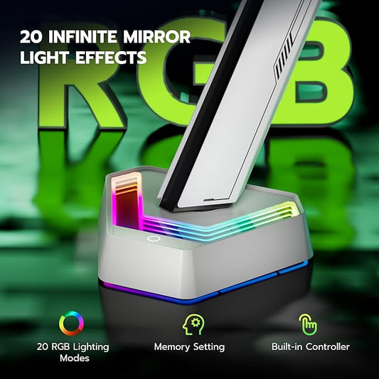 ARES WING RGB Single Monitor Arm Desk Mount - Image 2