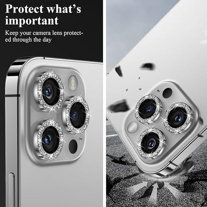 YWXTW Designed for iPhone 14 Pro/iPhone 14 Pro Max Camera Lens Protector Bling - Image 6