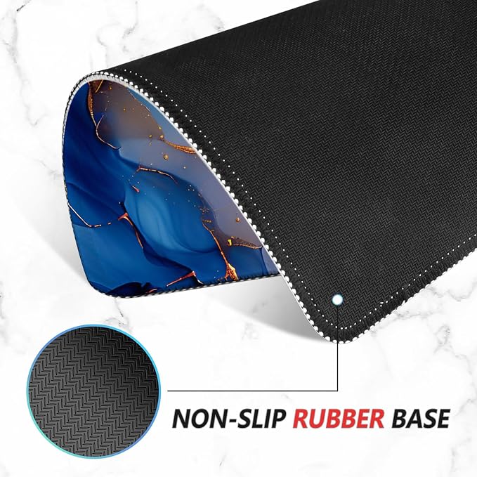 ITNRSIIET Mouse Pad Non-Slip Rubber Base Smooth Surface Stitched Edges - Image 4