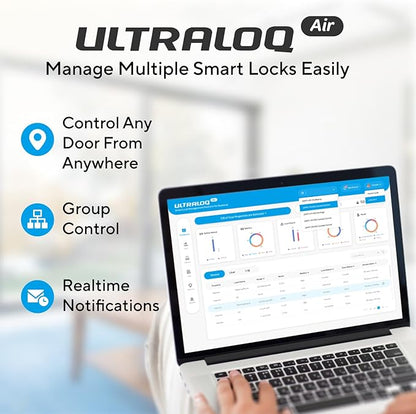 ULTRALOQ Latch 5 Smart Lock, World's First WiFi Smart Lever Lock, Touchscreen - Image 7