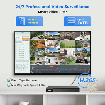 Hiseeu 4K 32 Channel PoE NVR Network Video Recorder - Image 7