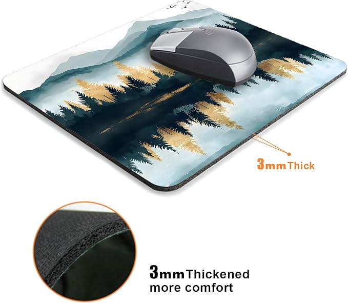 Aesthetics Misty Forest Mountain Mouse Pads - Image 3