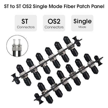 6 Simplex ST Fiber Patch Panel - Image 4