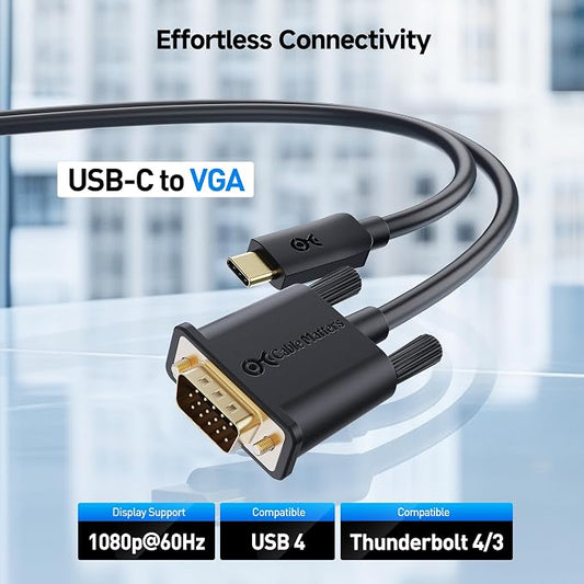 Cable Matters USB C to VGA Cable 6 ft - Image 2