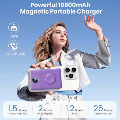 Magnetic Portable Charger 10800mAh - Image 2