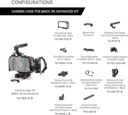 Tilta Advanced Kit for BMCC 6K | Includes Full Cage, Top Handle, Adv. Side - Image 8
