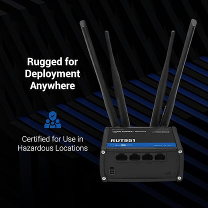 Teltonika RUT951 Industrial WiFi Cellular Router - 4G LTE - Image 3