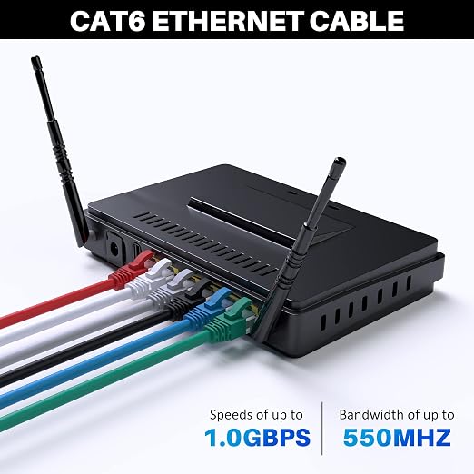 Cat 6 Ethernet Cable 125 FT, Long High Speed Cat6 Internet Cable, Standard RJ45 - Image 4