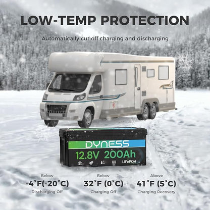 12V 200Ah PLUS LiFePO4 Battery, Max. 2560Wh Power, 12.8V LiFePO4 Battery - Image 4