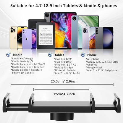 Desk Tablet Holder for iPad Pro, No Stiff Easy Adjust Arm Phone and Tablet - Image 2