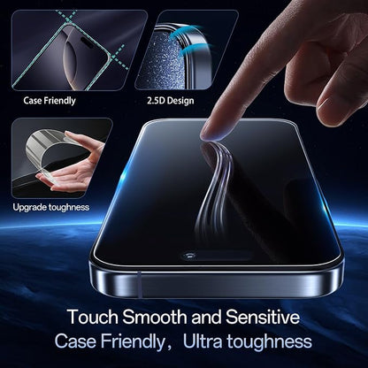 Screen Protector for iPhone 16 Pro Max, 3RD Colorless Anti-Blue Light Tempered - Image 6