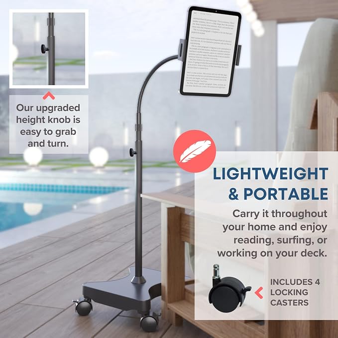 LEVO Adjustable Tablet & Phone Floor Stand - Image 4