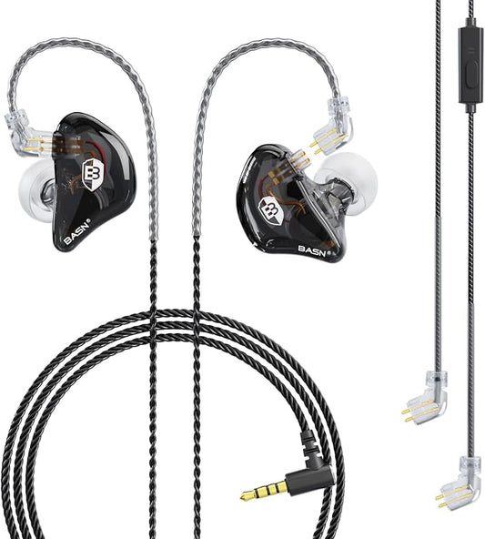 BASN Bsinger Professional in Ear Monitor Headphones, Dual Drivers 2-Pin IEM by BASNAudio