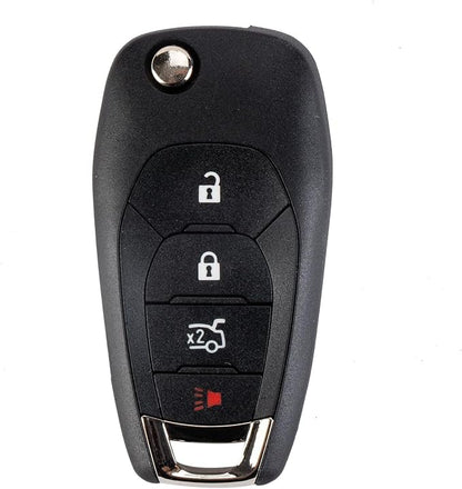 Flip Car Key Fob for 2016/2017/2018/2019 Chevy Cruze XL8 Systems Only Keyless by USAKeys