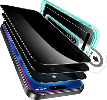 ESR 3 Pack for iPhone 16 Plus/iPhone 15 Plus Privacy Screen Protector, Anti-spy by ESR