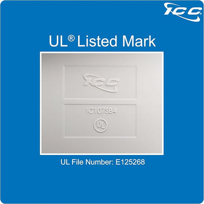 ICC 4 Port Surface Mount Box in White, Works - Image 2