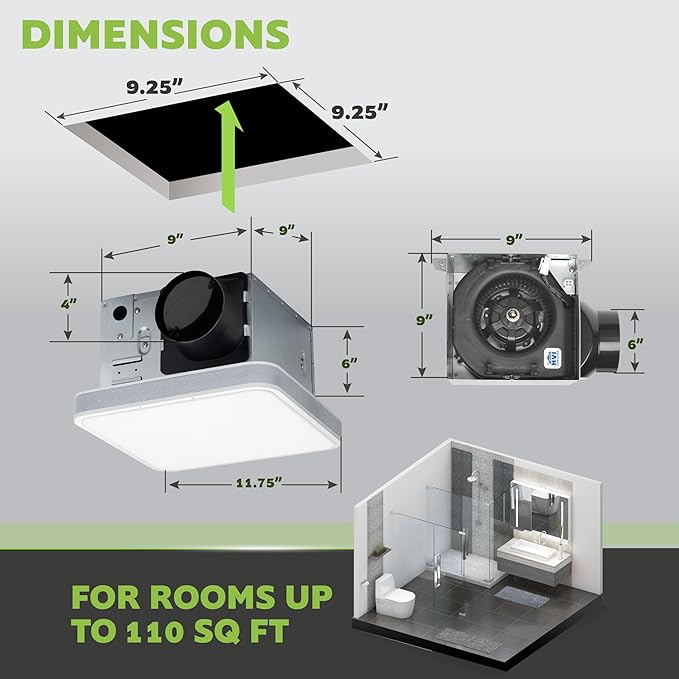 Homewerks 7148-01-AX Smart Bathroom Fan - Image 5