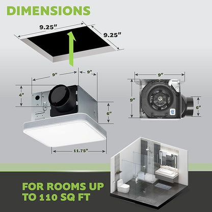 Homewerks 7148-01-AX Smart Bathroom Fan - Image 5
