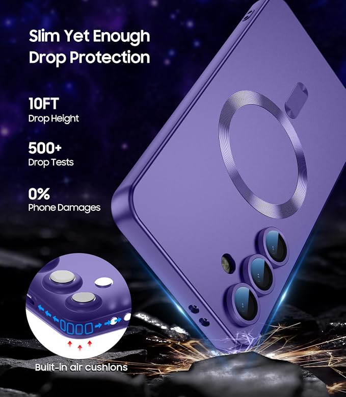 Magnetic for Samsung Galaxy S24 FE Case Slim Soft Silicone Bumper Shockproof - Image 5