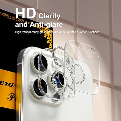 beuxece for 6 Pack iPhone 16 Pro/iPhone 16 Pro Max Camera Lens Protector 9H - Image 7