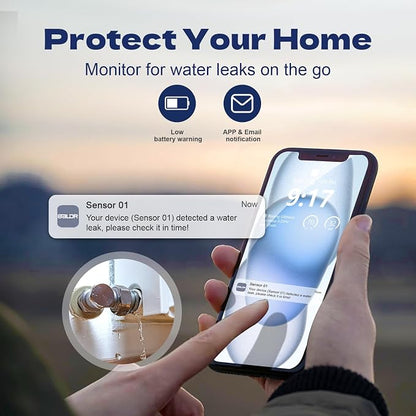 Baldr Smart Water Leak Detector Wireless Wi-Fi Water Sensor - Image 2