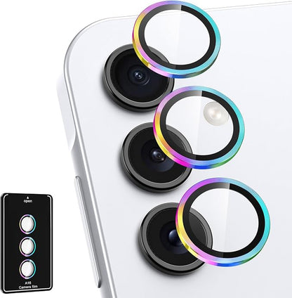 for Samsung Galaxy A16 Camera Lens Protector, Individual Metal Ring Tempered by Btscase