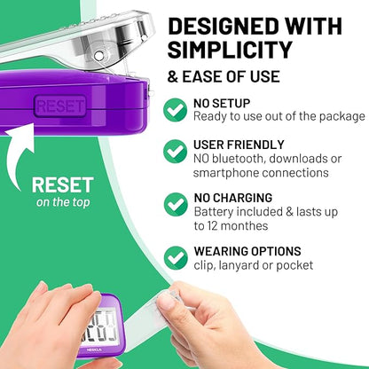 3D Pedometer for Walking, Simple Step Counter - Image 3