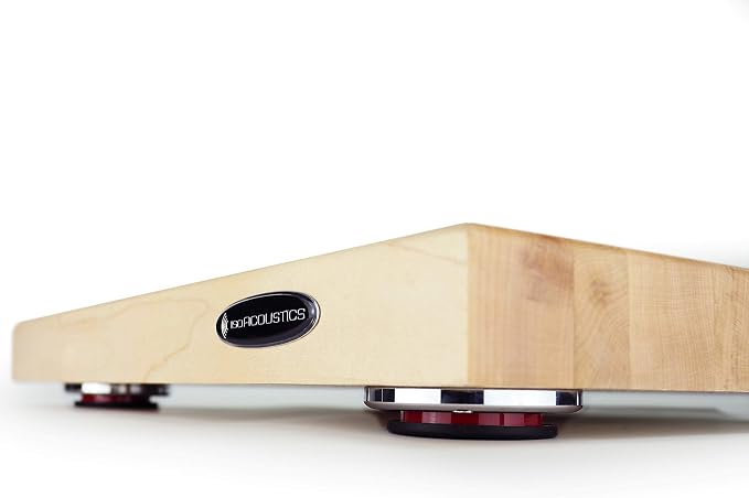 IsoAcoustics Delos Turntable Isolation Butcher Block Series: 1815M1 Maple by IsoAcoustics