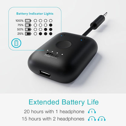 MEE audio Connect Air in-Flight Bluetooth Wireless Audio Transmitter Adapter - Image 7