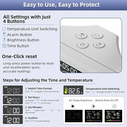 Indoor Air Quality Monitor for Home, CO2 Detector - Image 7