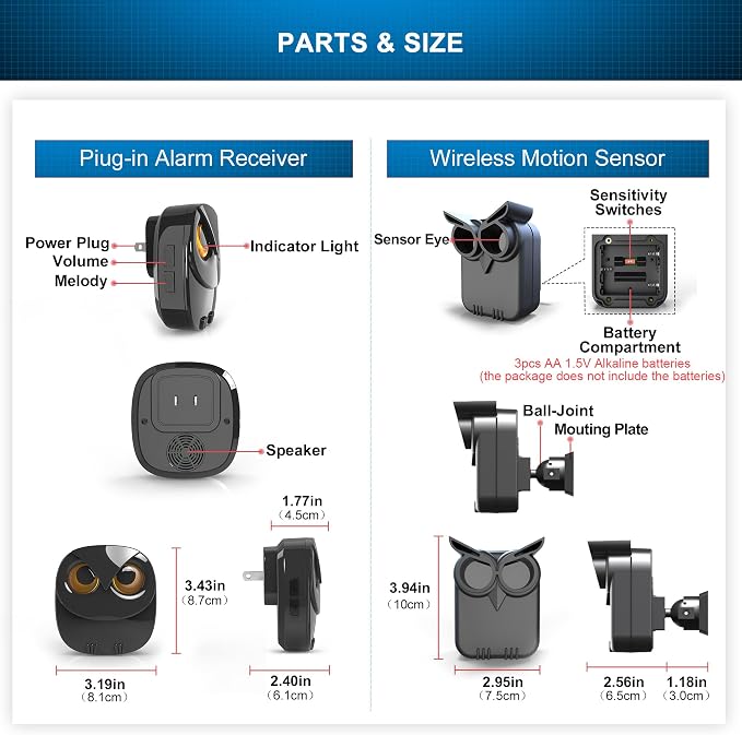Driveway Alarm- 1/2 Mile Long Range Wireless Driveway Alarm Weather Resistant - Image 6