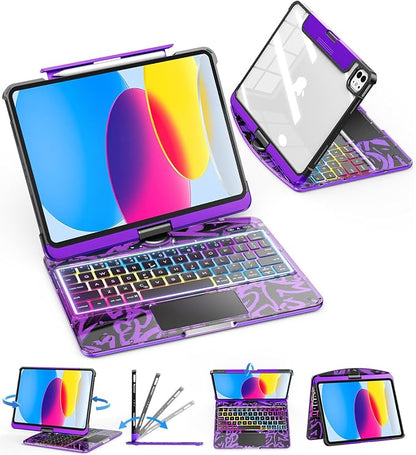 SIBEITU Keyboard Case for iPad A16 11th Gen 11" 2025 & 10th Gen 10.9" 2022 by SIBEITU
