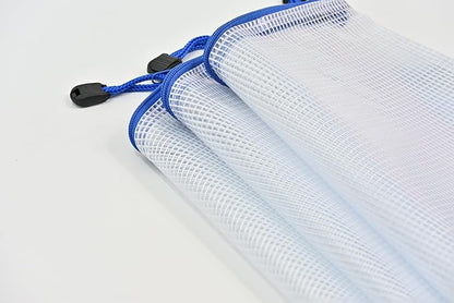 AUSTARK 20 Pcs Zipper File Bags, Plastic Mesh Pouch, Board Game Storage Bag - Image 4