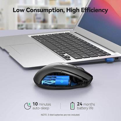 TECKNET Wireless Mouse for Laptop, Silent Mouse Quiet Click, Computer Mice - Image 5