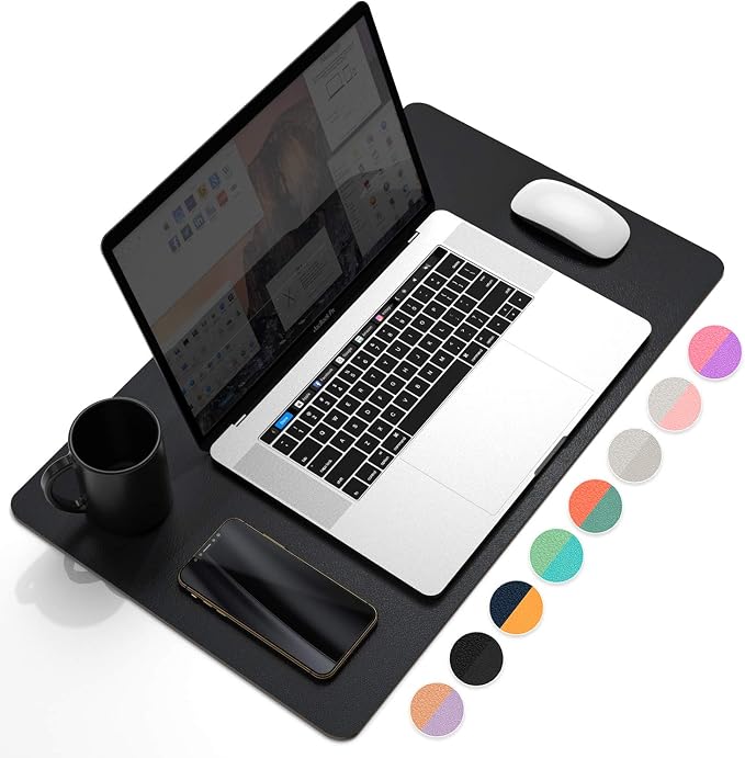 YSAGi Office Desk Pad, Desk Mat, 23.6" x 13.7" Ultra Thin Waterproof PU Leather by YSAGi