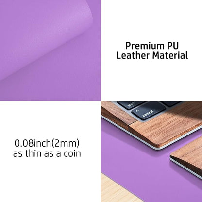 Aothia Leather Desk Pad Protector, Office Desk Mat, Large Mouse Pad, Non-Slip - Image 8