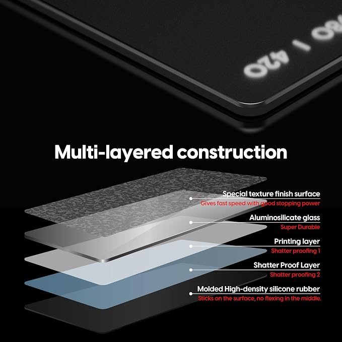 Pulsar - Superglide Premium Glass Mouse Pad XXL ALUMINO-Silicate Glass Surface - Image 3