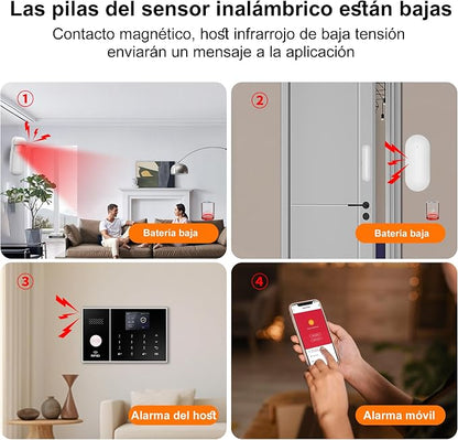 XUK Smart Home Security System, 4G/GSM &WiFi Wireless Alarm Kit - Image 2