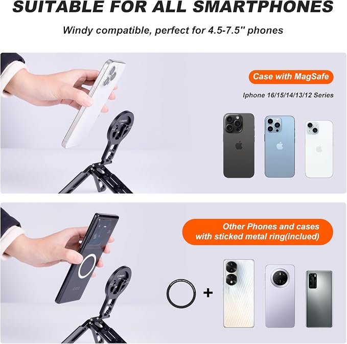 COMAN DP55 Magnetic Phone Tripod - Image 4