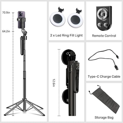 Auto Face Tracking Selfie Stick Tripod - Image 7