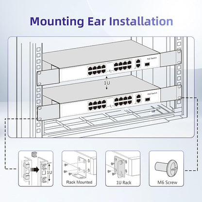 Rack Mount Kit 19 Inch Large Compatibility Rack Ears - Image 4