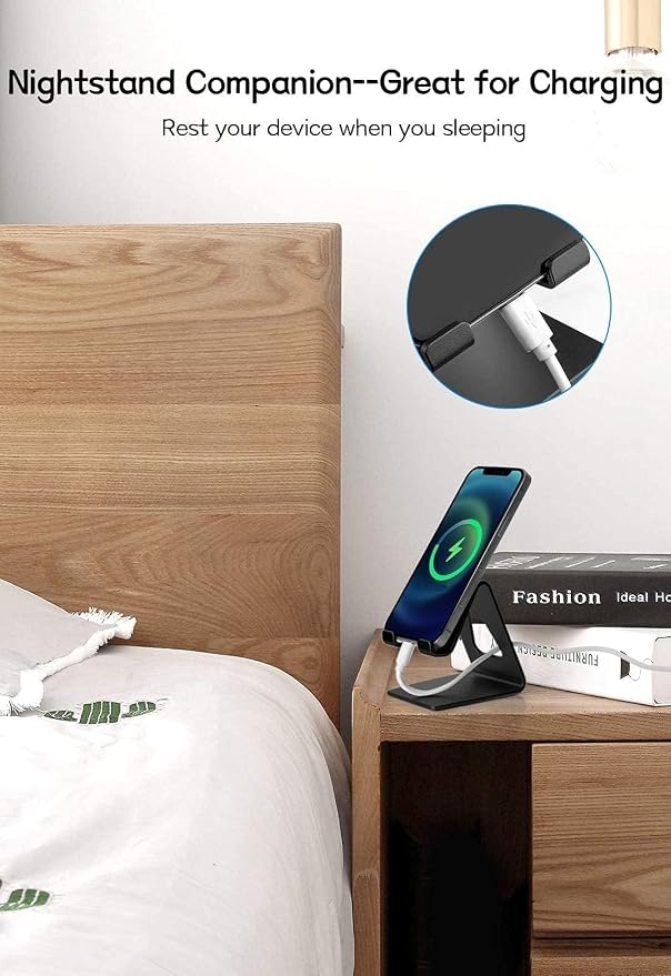 Cell Phone Stand for Desk, Desktop Phone Holder, Aluminum Mobile Phone Stand - Image 6