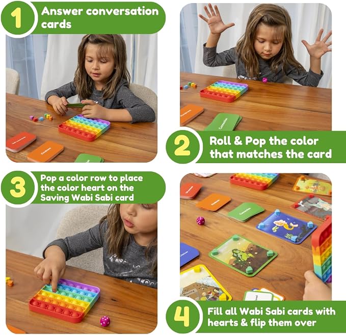 The Fidget Game Saving Wabi Sabi -130 Fun Conversation Cards & Challenges - Image 4