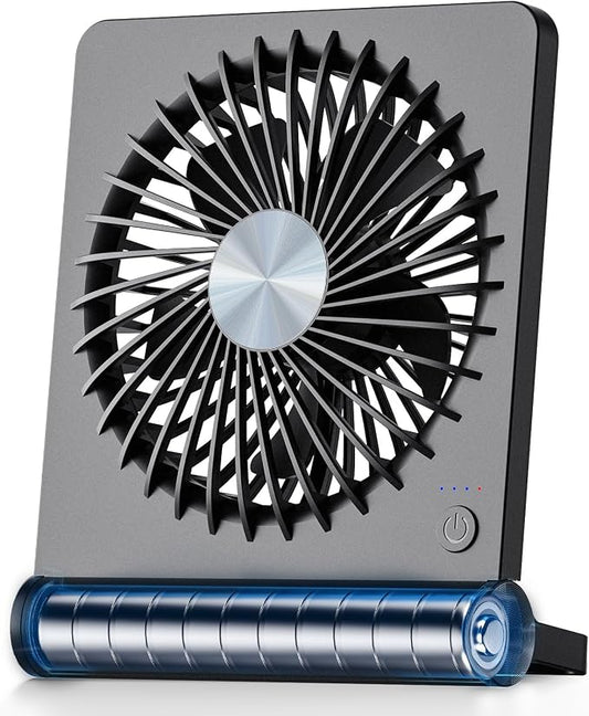 Koonie Portable Desk Fan, 3.5-20hrs Battery Operated Small USB Fan by Koonie