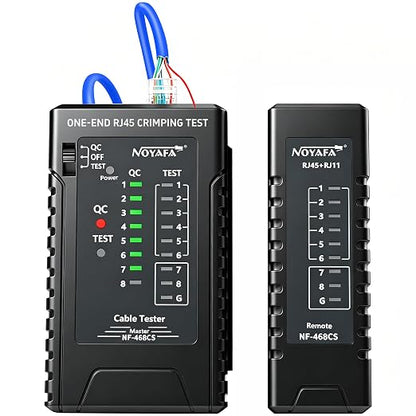 NF-468CS Network Cable Tester, RJ45/RJ11/CAT5/CAT6/CAT5E/CAT6A/ CAT7/POE Test by ZHOUCENetworkCableTester
