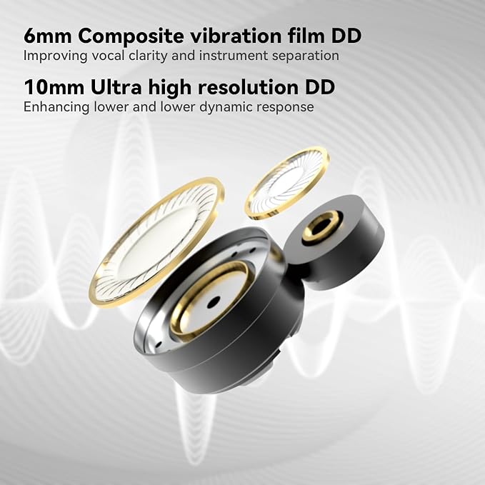 STA-K In Ear Monitor, EarAcoustic Audio HiFi Stereo Wired Earbuds, Hybrid Dual - Image 7