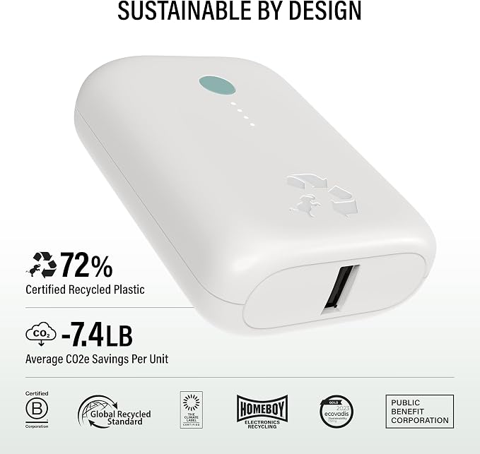 Nimble Champ Lite Portable Charger, 5200mAh Fast Charging Power Bank 15W USB C - Image 8