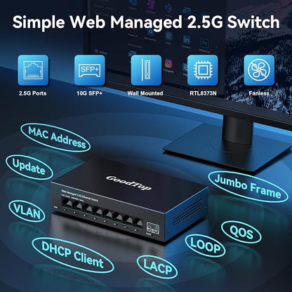 8 Port 2.5G Managed Ethernet Switch - Image 3