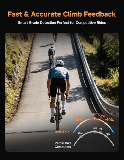 iGPSPORT BiNavi Air Bike Computer, 3.0'' Touchscreen MAP Voice Navigate Reroute - Image 6